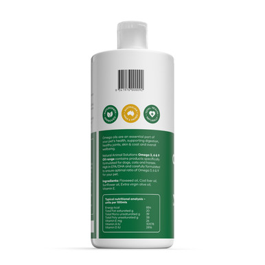 Natural Animal Solutions Omega 3, 6 & 9 Oil (Dogs) 500ml