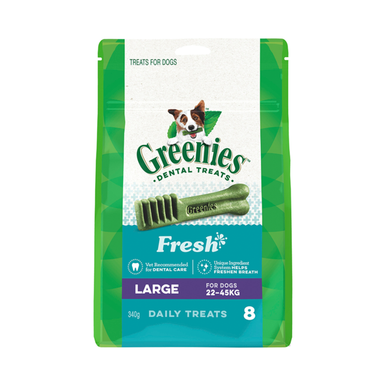 Greenies Mint Fresh Large Dog (22-45kg) - 8 pack (340g)