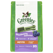 Greenies Blueberry Petite Dog (7-11kg) - 20 pack (340g)