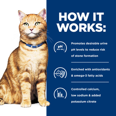 Hill's Prescription Diet c/d Multicare Urinary Care Chicken & Vegetable Stew Wet Cat Food - How it Works