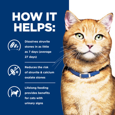Hill's Prescription Diet c/d Multicare Urinary Care Chicken & Vegetable Stew Wet Cat Food - How it Helps