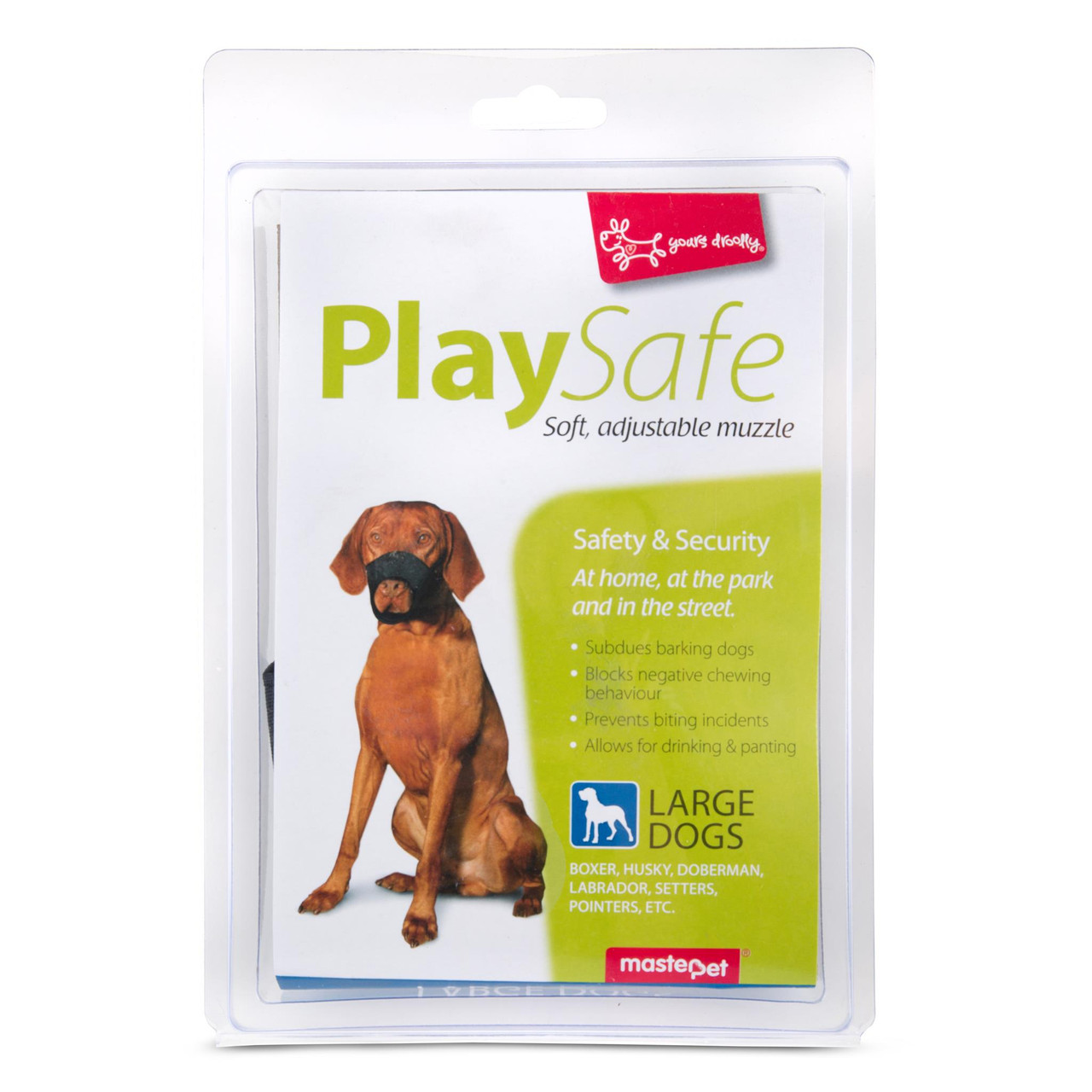 Yours Droolly PlaySafe Soft Muzzle - Large Dog
