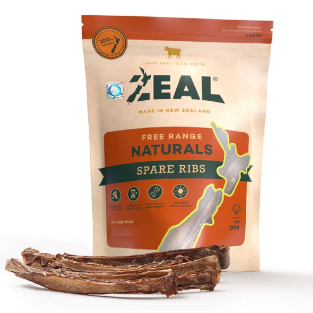 Zeal Free Range Naturals Spare Ribs for Dogs (125g)