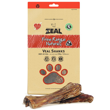 Zeal Free Range Naturals Veal Shanks for Dogs (150g)  - Old Packaging