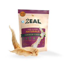 Zeal Free Range Naturals Venison Ears for Dogs - New Packaging