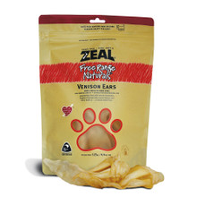 Zeal Free Range Naturals Venison Ears for Dogs - Old Packaging