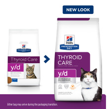 Hill's Prescription Diet y/d Thyroid Care Dry Cat Food - New Look