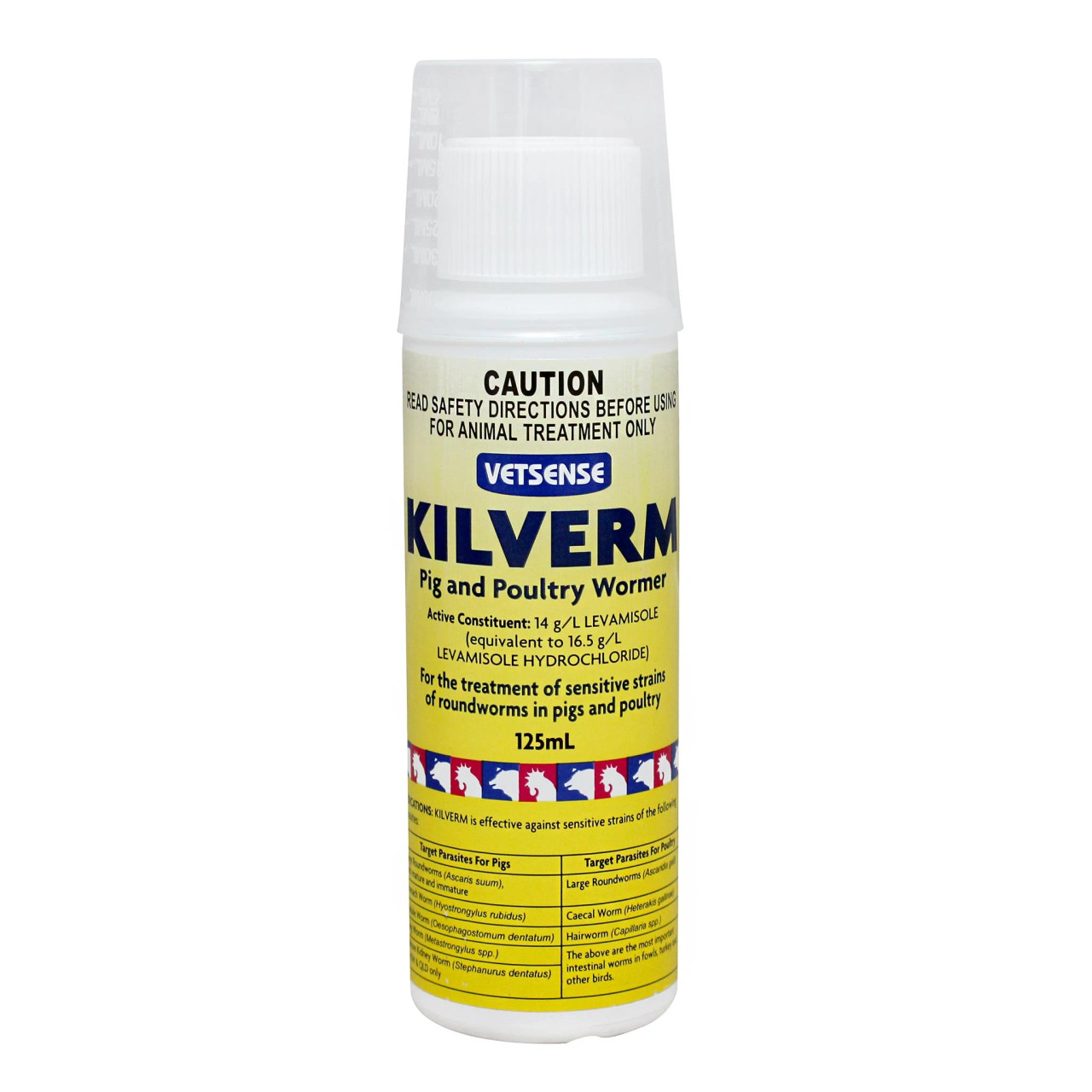 Kilverm Pig & Poultry Wormer - 125ml bottle