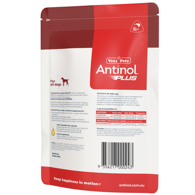 Antinol Plus EAB-277 For Dogs 180s - new packaging