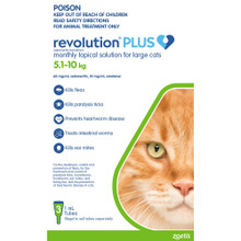 Revolution Plus Green Large Cats - 5.1-10kg