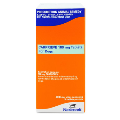 Carprieve (Carprofen) 100mg Tablets For Dogs (100 tablets)