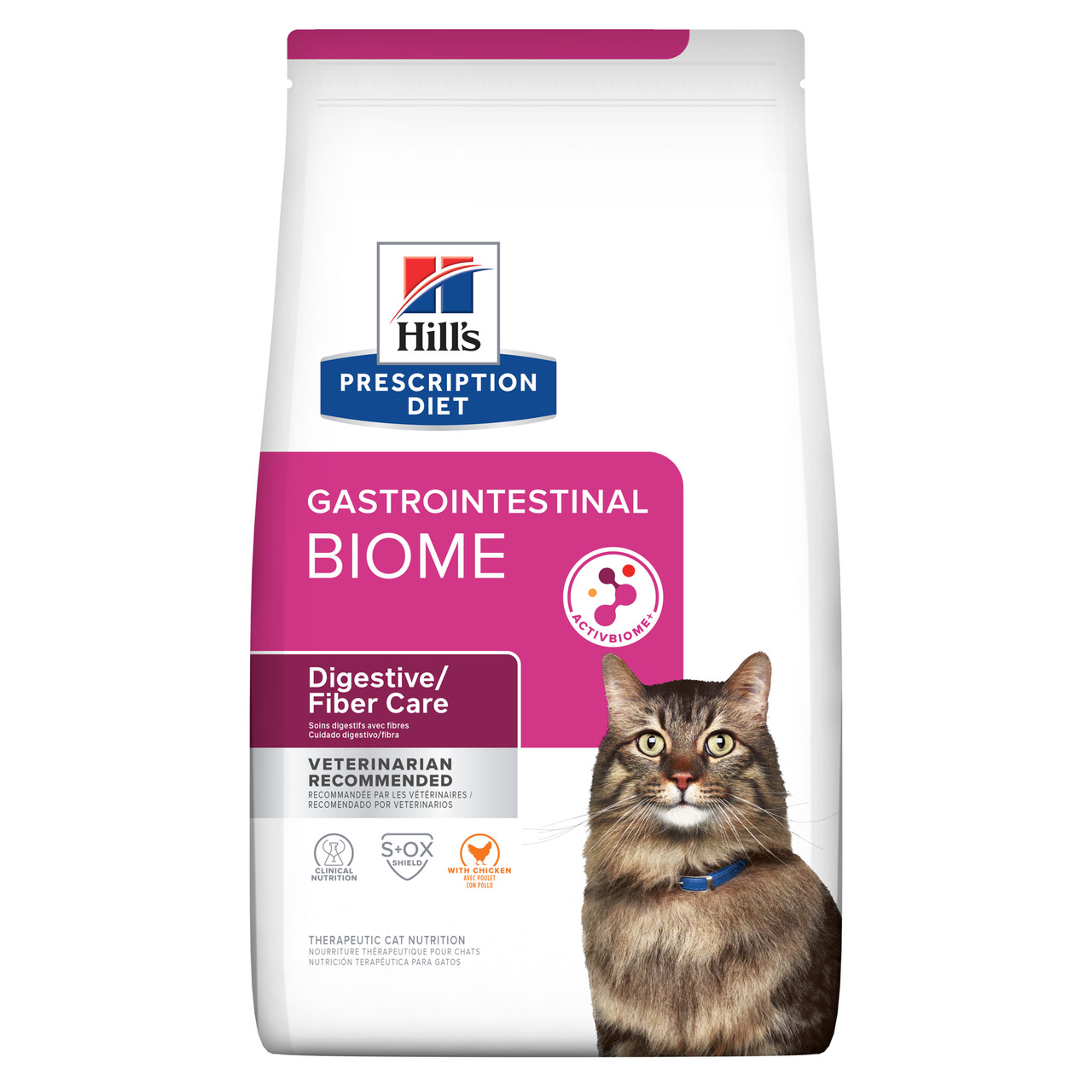 Hill's Prescription Diet Gastrointestinal Biome Digestive/Fibre Care Dry Cat Food - 1.8kg bag