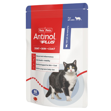 Antinol Plus For Cats (60 gel capsules) - New Packaging - Front