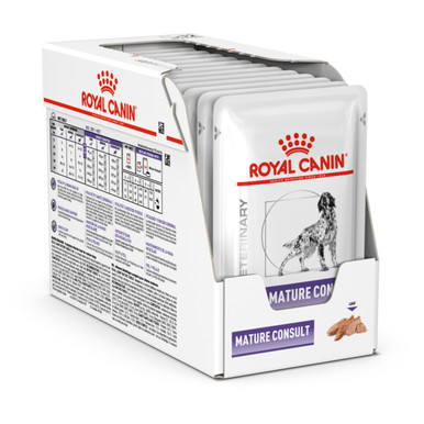 Royal Canin Veterinary Diet Canine Mature Consult Wet Dog Food Pouches