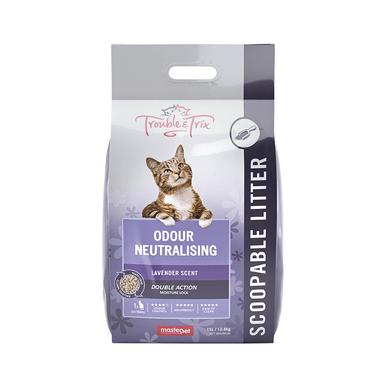 Trouble & Trix Clumping Odour Neutralising Lavender Cat Litter (15 Litre)