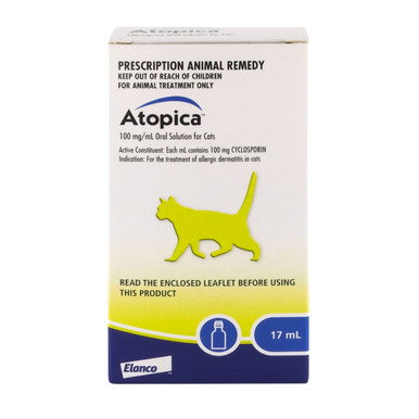 Atopica 100mg/ml Oral Solution For Cats (17ml bottle)