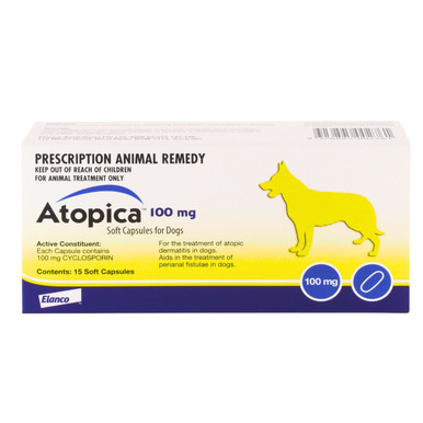 Atopica 100mg Soft Capsules For Dogs