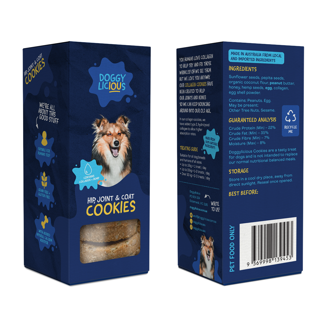 Doggylicious Hip, Joint & Coat Cookies (180g)