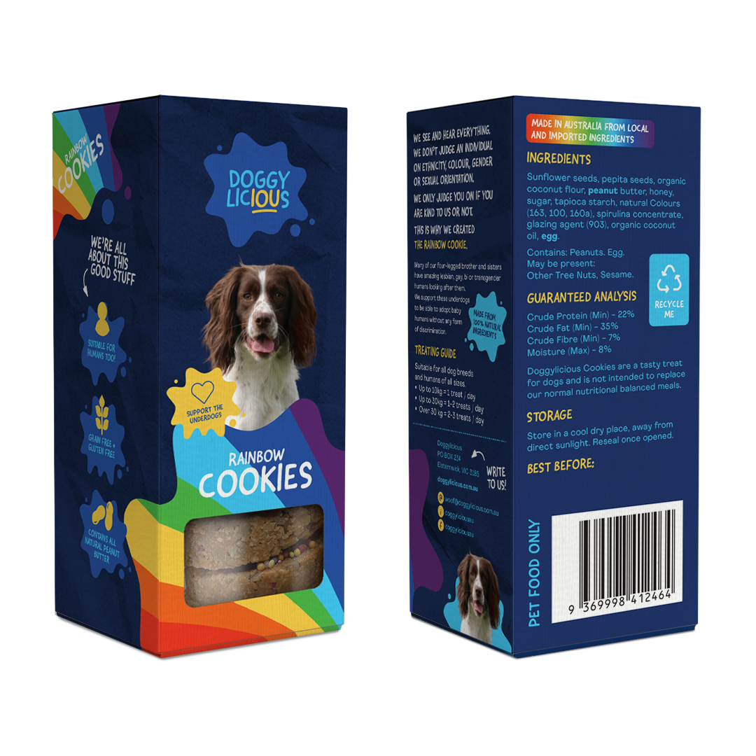 Doggylicious Rainbow Cookies (180g)