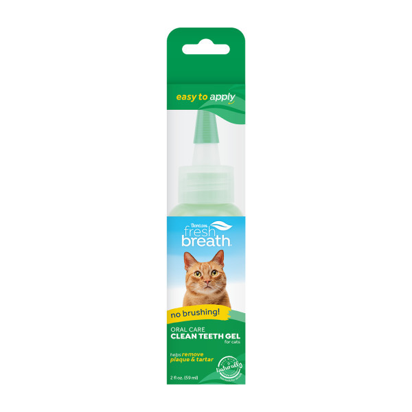 TropiClean Fresh Breath Clean Teeth Gel For Cats (59ml bottle)