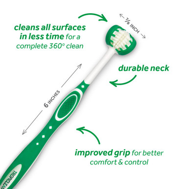 TropiClean Fresh Breath Tripleflex Toothbrush for Pets