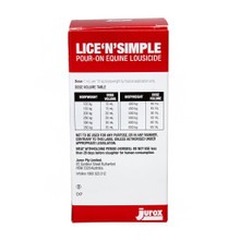 Lice N Simple Pour On Equine Lousicide (100ml) - Side Pack Shot