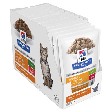 Hill's Prescription Diet c/d Multicare Stress Urinary Care + Metabolic Weight Wet Cat Food