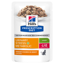 Hill's Prescription Diet c/d Multicare Stress Urinary Care + Metabolic Weight Wet Cat Food