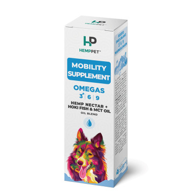 HempPet Mobility Supplement Hemp Nectar With Hoki Fish & MCT Oil For Dogs (100ml bottle)