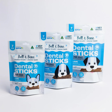 Bell & Bone Dental Sticks For Dogs - Lamb, Mint & Manuka Honey