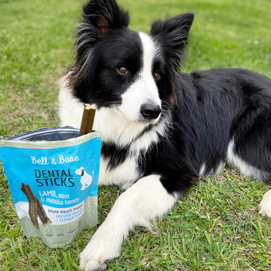 Bell & Bone Dental Sticks For Dogs - Lamb, Mint & Manuka Honey