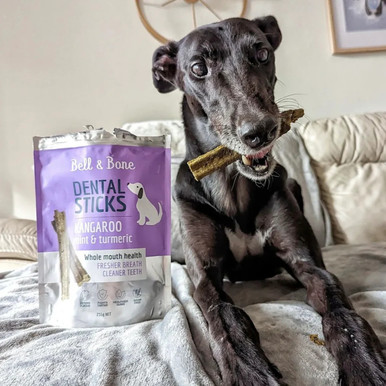 Bell & Bone Dental Sticks For Dogs - Kangaroo, Mint & Turmeric