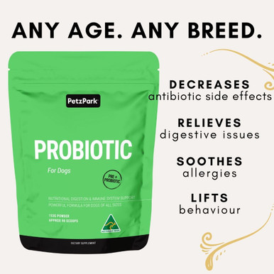 Petz Park Probiotic Powder Supplement For Dogs - Key Benefits