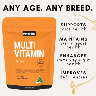 Petz Park Multivitamin Powder Supplement For Dogs - Key Benefits