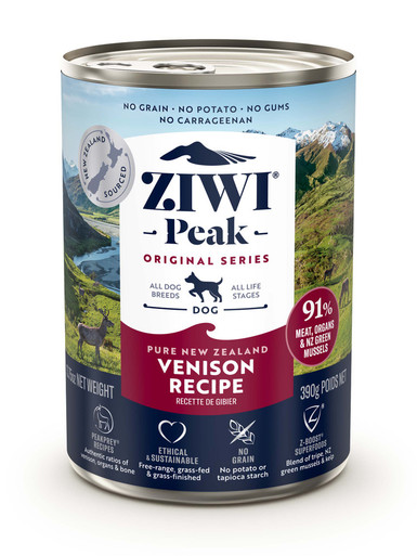 ZIWI Peak Wet Dog Food Venison Recipe