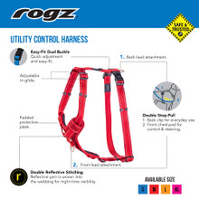 Rogz Control Harness Blue - Product Specifications