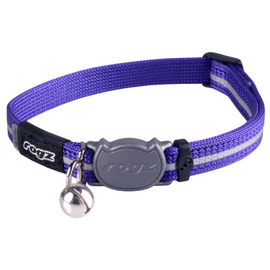 Rogz Alleycat Safeloc Cat Collar Purple