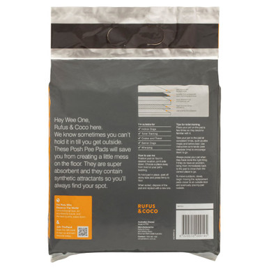 Rufus & Coco Posh Pee Pads For Dogs Back