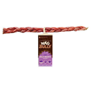 WAG Braided Bully Stick Dog Treat