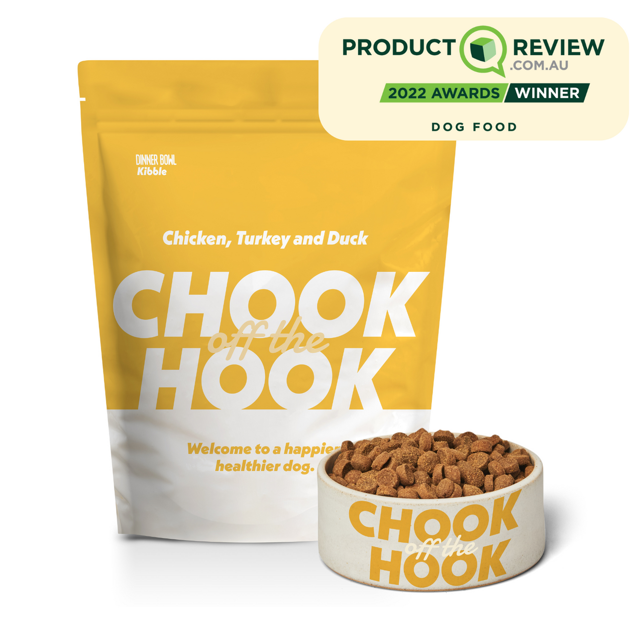 Dinner Bowl Chook of The Hook Dry Dog Food - Packaging