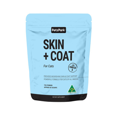 Petz Park Skin + Coat Powder Supplement for Cats