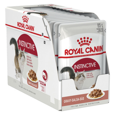 Royal Canin Instinctive Gravy Adult Wet Cat Food - 12 x 85g Pouches (VP028)