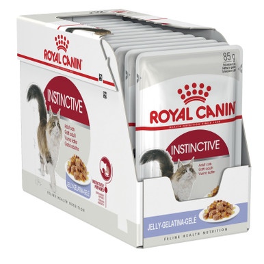 Royal Canin Instinctive Jelly Adult Wet Cat Food - 12 x 85g Pouches (XG955)