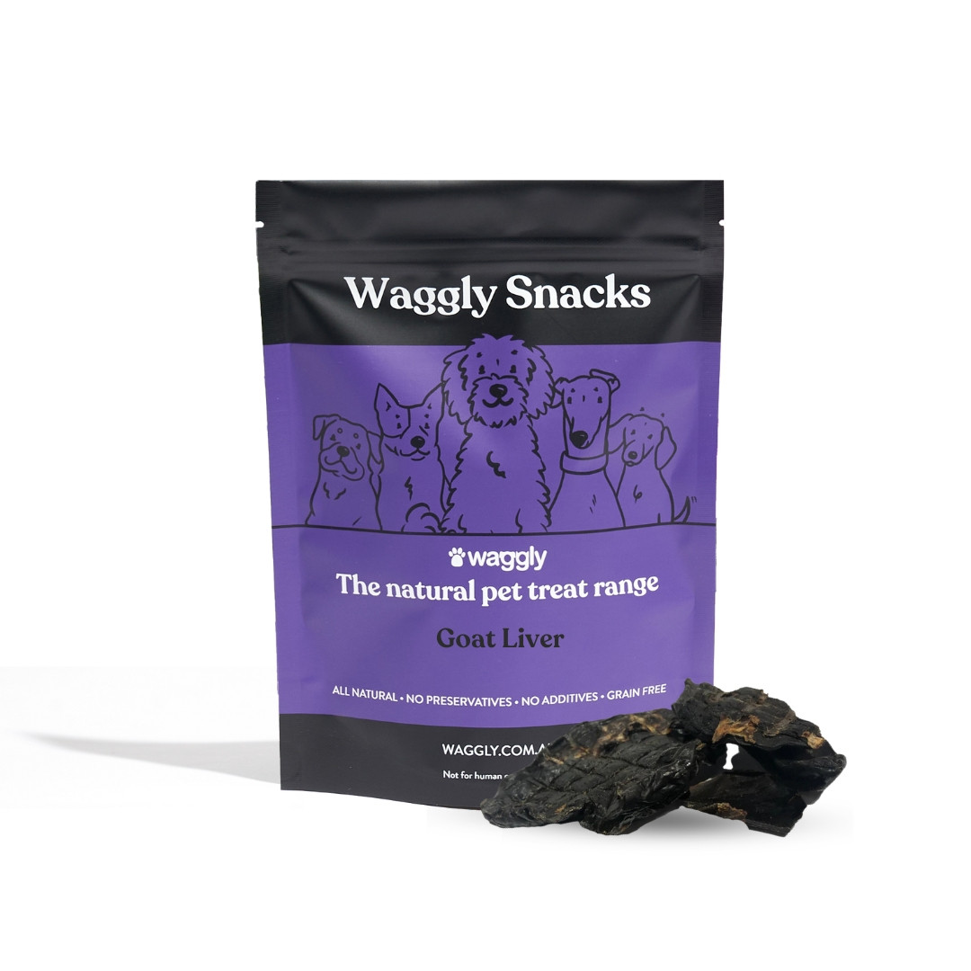 Waggly Snacks Goat Liver Treats Dog Treats - Front
