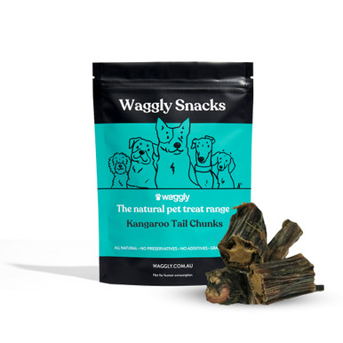 Waggly Snacks Kangaroo Tail Chunks Dog Treats