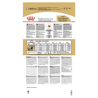 Royal Canin West Highland White Terrier Adult Dry Dog Food - Back