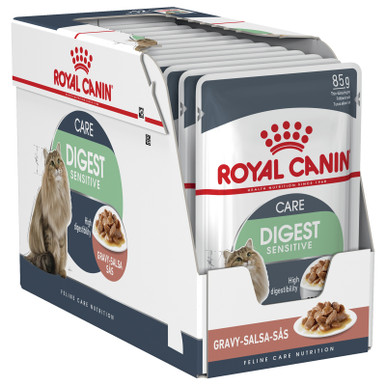 Royal Canin Digestive Sensitive Care Gravy Wet Cat Food - 12 x 85g Pouches