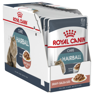 Royal Canin Hairball Care Gravy Wet Cat Food - 12 x 85g Pouches