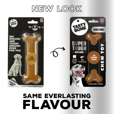 Tasty Bone Nylon Lamb Chew Toy for Dogs - Large