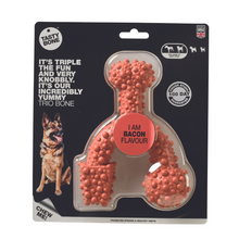 Tasty Bone Nylon Trio Bacon Chew Toy for Dogs - Large